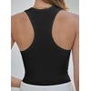 image:imageANRABESS Womens Square Neck Racerback Ribbed Slim Fit Summer Tank TopsBlack