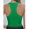 image:imageANRABESS Womens Square Neck Racerback Ribbed Slim Fit Summer Tank TopsGreen