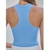 image:imageANRABESS Womens Square Neck Racerback Ribbed Slim Fit Summer Tank TopsSky Blue