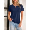 image:imageANRABESS Womens Summer Tops Short Sleeve Tshirts Dressy Casual BlouseDeep Royal Blue