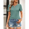image:imageANRABESS Womens Summer Tops Short Sleeve Tshirts Dressy Casual BlouseGreen