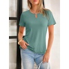 image:imageANRABESS Womens Summer Tops Short Sleeve Tshirts Dressy Casual BlouseGreen