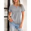image:imageANRABESS Womens Summer Tops Short Sleeve Tshirts Dressy Casual BlouseGrey