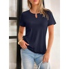 image:imageANRABESS Womens Summer Tops Short Sleeve Tshirts Dressy Casual BlouseNavy Blue