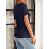 image:imageANRABESS Womens Summer Tops Short Sleeve Tshirts Dressy Casual BlouseNavy Blue