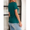 image:imageANRABESS Womens Summer Tops Short Sleeve Tshirts Dressy Casual BlouseTeal