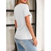 image:imageANRABESS Womens Summer Tops Short Sleeve Tshirts Dressy Casual BlouseWhite