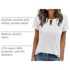 image:imageANRABESS Womens Summer Tops Short Sleeve Tshirts Dressy Casual BlouseWhite