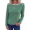 Green White Stripe