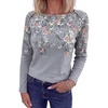 Grey White Floral