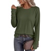 image:imageANRABESS Women Long Sleeve Thermal Top Fleece Shirts with Thumb HoleArmy Green