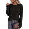 image:imageANRABESS Women Long Sleeve Thermal Top Fleece Shirts with Thumb HoleBlack