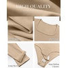 image:imageANRABESS Bodysuits for Women Long Sleeve Thermal Shirts Fleece TopsBeige Camel