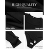 image:imageANRABESS Bodysuits for Women Long Sleeve Thermal Shirts Fleece TopsBlack