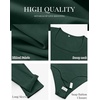 image:imageANRABESS Bodysuits for Women Long Sleeve Thermal Shirts Fleece TopsDeep Green