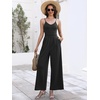 image:imageANRABESS Jumpsuits for Women Dressy Summer Casual Wide Leg One Piece RomperBlack