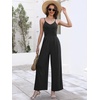 image:imageANRABESS Jumpsuits for Women Dressy Summer Casual Wide Leg One Piece RomperBlack