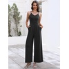 image:imageANRABESS Jumpsuits for Women Dressy Summer Casual Wide Leg One Piece RomperBlack