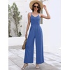 image:imageANRABESS Jumpsuits for Women Dressy Summer Casual Wide Leg One Piece RomperBlue