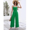 image:imageANRABESS Jumpsuits for Women Dressy Summer Casual Wide Leg One Piece RomperGrass Green