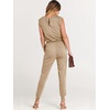 image:imageANRABESS Jumpsuits for Women Summer Casual Sleeveless RompersKhaki