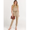 image:imageANRABESS Jumpsuits for Women Summer Casual Sleeveless RompersKhaki
