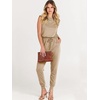 image:imageANRABESS Jumpsuits for Women Summer Casual Sleeveless RompersKhaki