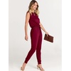 image:imageANRABESS Jumpsuits for Women Summer Casual Sleeveless RompersWine Red