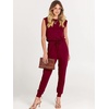 image:imageANRABESS Jumpsuits for Women Summer Casual Sleeveless RompersWine Red