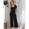 image:imageANRABESS Jumpsuits for Women Summer Casual Wide Leg Rompers OutfitsBlack
