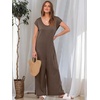 image:imageANRABESS Jumpsuits for Women Summer Casual Wide Leg Rompers OutfitsBrown