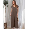 image:imageANRABESS Jumpsuits for Women Summer Casual Wide Leg Rompers OutfitsBrown