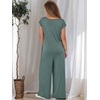 image:imageANRABESS Jumpsuits for Women Summer Casual Wide Leg Rompers OutfitsGreen
