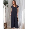 image:imageANRABESS Jumpsuits for Women Summer Casual Wide Leg Rompers OutfitsNavy Blue