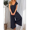 image:imageANRABESS Jumpsuits for Women Summer Casual Wide Leg Rompers OutfitsNavy Blue