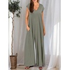 image:imageANRABESS Jumpsuits for Women Summer Casual Wide Leg Rompers OutfitsOlive