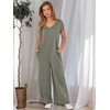 image:imageANRABESS Jumpsuits for Women Summer Casual Wide Leg Rompers OutfitsOlive