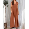 image:imageANRABESS Jumpsuits for Women Summer Casual Wide Leg Rompers OutfitsOrange