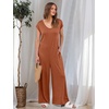 image:imageANRABESS Jumpsuits for Women Summer Casual Wide Leg Rompers OutfitsOrange