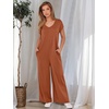 image:imageANRABESS Jumpsuits for Women Summer Casual Wide Leg Rompers OutfitsOrange