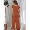 image:imageANRABESS Jumpsuits for Women Summer Casual Wide Leg Rompers OutfitsOrange