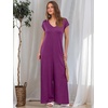 image:imageANRABESS Jumpsuits for Women Summer Casual Wide Leg Rompers OutfitsPurple Red