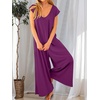 image:imageANRABESS Jumpsuits for Women Summer Casual Wide Leg Rompers OutfitsPurple Red