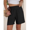 image:imageANRABESS Linen Shorts for Women Summer Casual High Waisted ShortsBlack