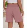 image:imageANRABESS Linen Shorts for Women Summer Casual High Waisted ShortsPink