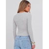 image:imageANRABESS Long Sleeve Crop Top for Women Scoop Neck Ribbed ShirtsGrey