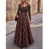 image:imageANRABESS Long Sleeve Shirts for Women Fall V Neck Slim Fit Tops Basic TeeCoffee