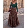 image:imageANRABESS Long Sleeve Shirts for Women Fall V Neck Slim Fit Tops Basic TeeDeep Green