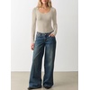 image:imageANRABESS Long Sleeve Shirts for Women Wool Blend Slim Fit TopsBeige
