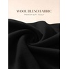image:imageANRABESS Long Sleeve Shirts for Women Wool Blend Slim Fit TopsBlack